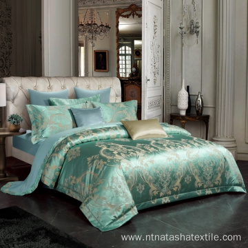 European cotton satin embroidery bedding set